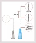 Arrugue las agujas piercing de la cánula de la inyección 18G 70m m para el llenador del ácido hialurónico