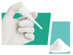 Polvo hemostático absorbible para uso médico